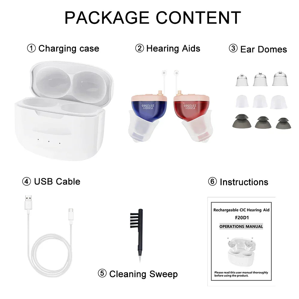 VoiceVivid™  SereneSilence Invisible Hearing Aids (Pair of 2)